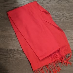 Never worn red pashmina scarf